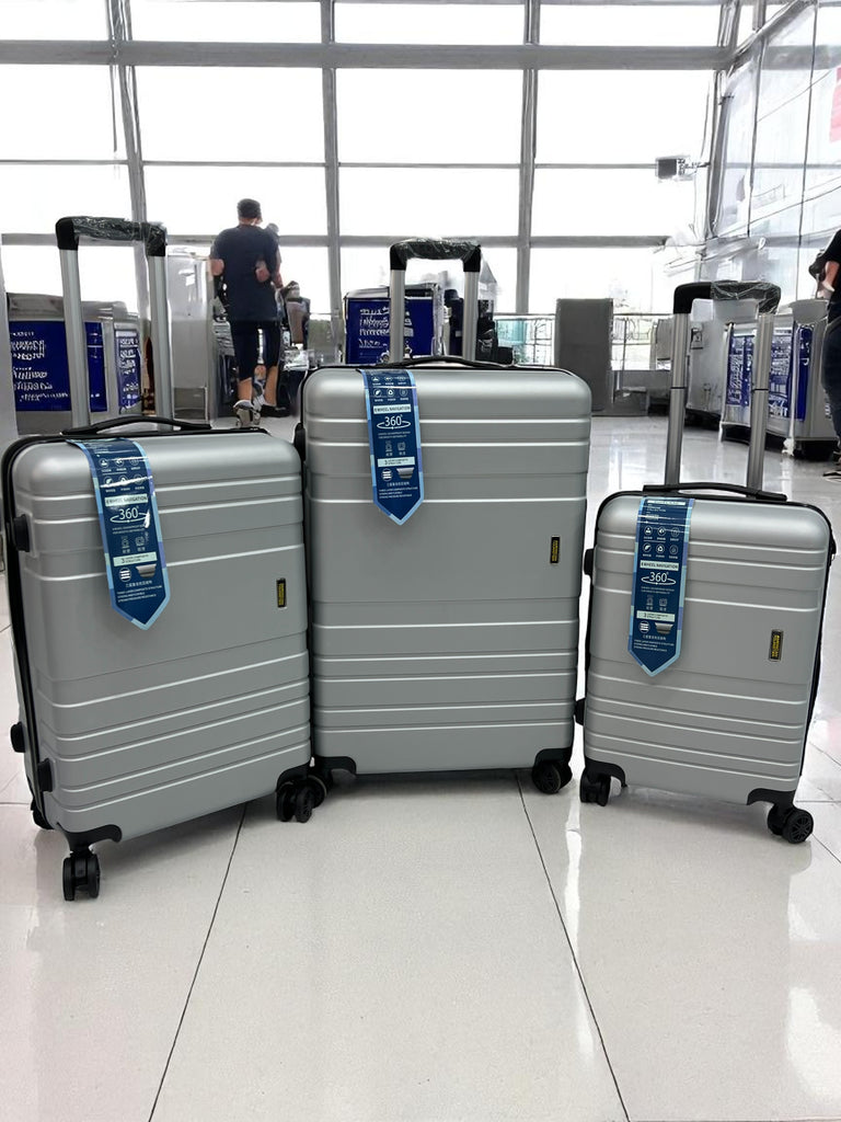 Premium 3-Piece Hard Shell Luggage Set | 360° Spinner Wheels | Lightweight & Durable Travel Trolley