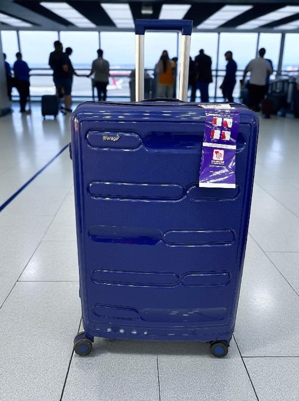 Verage Blue Hard-Shell Luggage – Lightweight Spinner Suitcase with 360° Wheels & TSA Lock for Travel