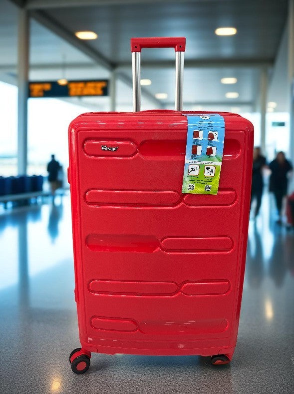 Vibrant Red Verage Hard Shell Luggage | Lightweight Spinner Suitcase with TSA Lock