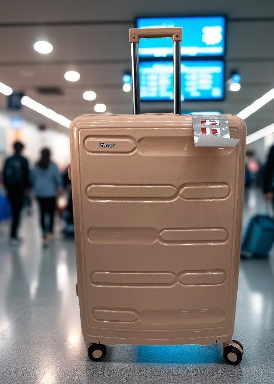 Verage Hard Shell Luggage Bag | Lightweight Spinner Trolley with 360° Wheels – Durable Rose Gold Travel Suitcase