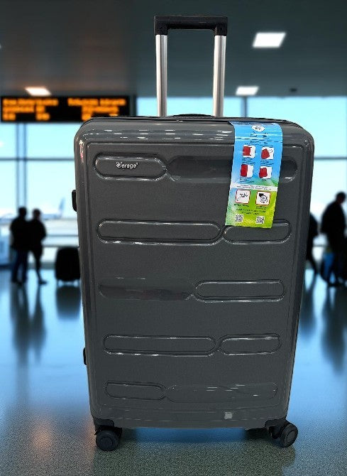 Verage Hard Shell Gray Trolley Suitcase – Lightweight Spinner Luggage for Travel